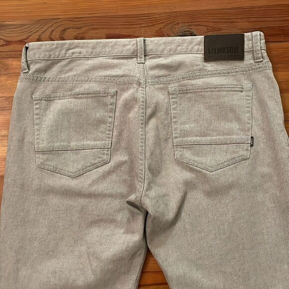 Linksoul Grey Mist Denim Straight Leg Jeans Mens Size 38 Casual Classic Fit - Picture 12 of 13
